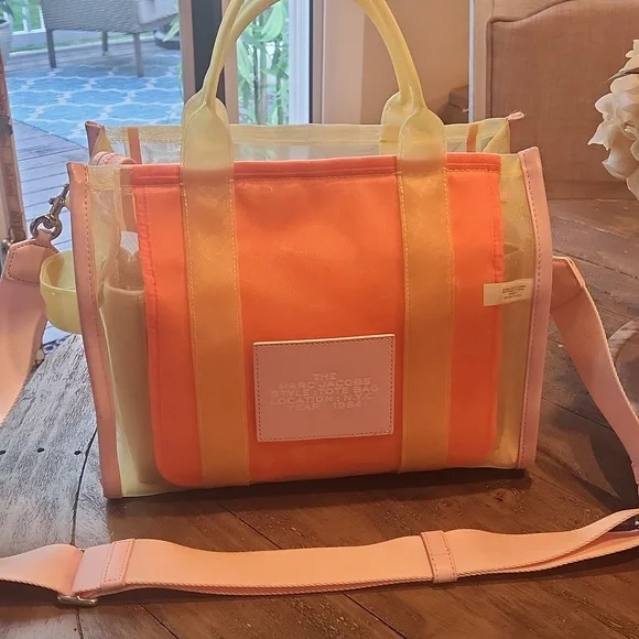 Marc Jacobs Yellow and Pink Tote Bag - Picture 11 of 11